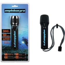 PremiumPort Ultra Parlak 300 Lümen LED Sualtı Feneri, Dayanıklı ve Hafif Tasarım