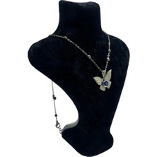 Megass Dekor Londra Model Süet Kumaş Siyah Renk 16/12 cm Kolye Sergileme Mankeni