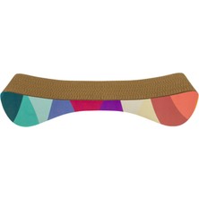 Feyza Design Modern Desenli Küçük Karton Kedi Tırmalama 55X10X24 cm