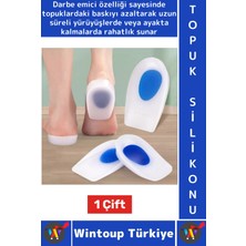 Wintoup Gündelik Ayakta Duranlar Için Baskı Azaltan Darbe Emici Rahat Esnek Silikon Topuk Konfor Pedi Yastık