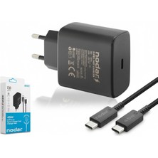 Emre Bilişim Type-C To Type-C Super Fast Şarj Seti 45W Siyah Telefon, Tablet ve Type-C Destekli- 1 Adet