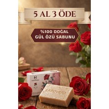 Sapovera Organik Gül Sabunu Nazik ve Ferah Temizlik Doğal El Yapımı