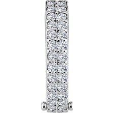 Sirius Pırlanta Taşlı Büyük Halka Erkek Küpesi 0402E0043