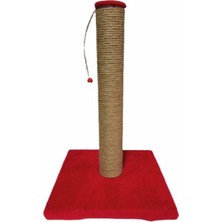 Feyza Design Kırmızı Kedi Tırmalama Tahtası 42 Cm, Şık ve Dayanıklı Tasarım