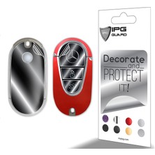 Mercedes C E S Glc Cle Eqe Eqs Sl Smart Key Koruyucu –sticker Seti (Kılıf Değildir) (Sedefli Kırmızı)
