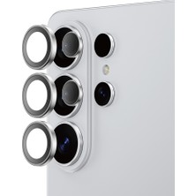 Galaxy S26 Ultra Amazingthing Titan Anti Reflective Kamera Lens Koruyucu Uygulama Aparatlı Gümüş