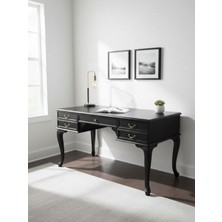 Gazzini Furniture Throne Fransız Still Çekmeceli Ahşap Çalışma Masası 75X160