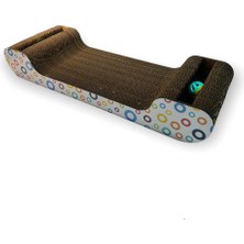 Feyza Design Deri ve Karton Karışımlı Kedi Tırmalama Alanı, 60X9,5X20,5 cm