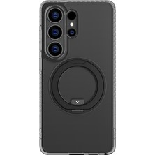 Galaxy S26 Ultra Kılıf M-Safe Özellikli Şeffaf 360 Standlı Amazingthing Titan Magspin Kapak Siyah