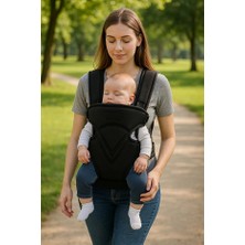 Nothern Fashion Siyah Kanguru Anakucağı Safe Comfort Bebek Taşıma Çantası Ana Kucağı