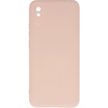 LTG Nova Redmi 9A Kılıf Nano Içi Kadife Silikon - Pudra
