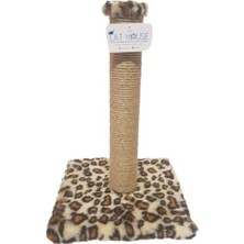Feyza Design Kedi Tırmalama Leopar Desenli 42 Cm, Rahat ve Eğlenceli Tırmalama Desteği