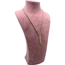 Megass Dekor Süet Kumaş Elisia Manken Pembe Renk 32/15 cm Kolye Gerdanlık Takı Sergileme Mankeni