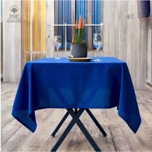 DNC Hometex Premium Keten Lacivert Düz Masa Örtüsü