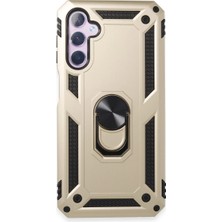 LTG Nova Galaxy A24 4g Kılıf Sofya Yüzüklü Silikon Kapak - Gold