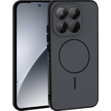 Gökmen Aksesuar 15T Kılıf M-Safe Şarj Özellikli Zore Tea Kapak - Siyah