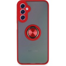 LTG Nova Galaxy A24 4g Kılıf Montreal Yüzüklü Silikon Kapak - Kırmızı