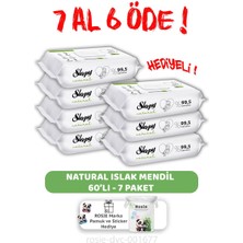 7 Al 6 Öde Sleepy Natural Yenidoğan 60'lı Islak Havlu ve Rosıe