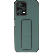 LTG Nova Poco X5 5g Kılıf Mega Standlı Silikon - Yeşil