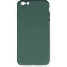 LTG Nova Iphone 6 Kılıf Nano Içi Kadife Silikon - Koyu Yeşil