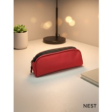 Nest Life Siyah Fermuarlı Gündelik Sert Kumaş Kalemlik