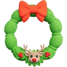 Eco Lounge Örgü Dokulu Geyik Kapı Süsü 21 cm – Yılbaşı Yeni Yıl Dekoru