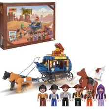 Cowboy Set Askerler ve Kızılderililier 6 Figürlü 360 Parça