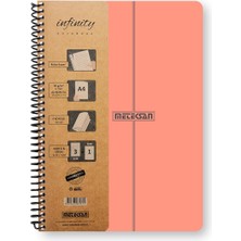 Braventa Collection Serisi, A4, 5 Konulu (4 Kareli, 1 Çizgili) 150 Yaprak Pp Kapaklı Spiralli Defter, Yeşil