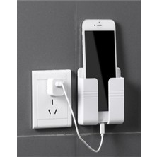 Braventa Collection Mobee Telefon ve Kumanda Standı Plastik Duvar Üstü Sabitleyici