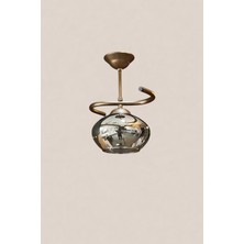 Kuzenler Modern Tekli Kahverengi Kasa Füme Basık Cam