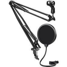 Braventa Collection NB40 Pro Mikrofon Standı + Ps-01 Pop Filter (50X50 Büyük Boy)