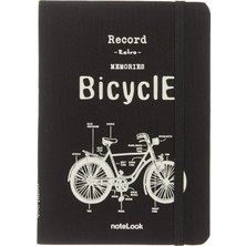 Braventa Collection Notelook, Tekstil Kapak Notelook Çizgili Defter, Tekstil Kapak, A6, Beyaz