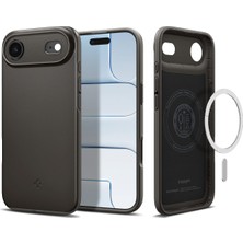 Braventa Collection iPhone Air ile Uyumlu Ince Magsafe Kılıf Hava Kanalı Teknolojisi Askeri Sınıf Koruma Magfit Gunmetal