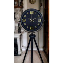 Zaya Home Gold Rakamlı Siyah Tripod Ayaklı Saat