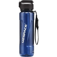 PremiumPort 850ML Şeffaf Tritan Su Matara, Pipetli ve Ölçü Skalalı