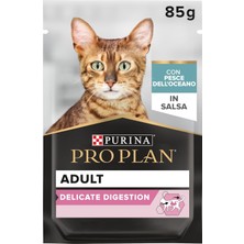 Braventa Collection Purina Delicate Digestion Sos Içinde Okyanus Balıklı Yetişkin Kedi Maması 85GR Pouch x 26 Adet