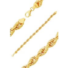 İryum Altın Halat Bileklik - 14 Ayar