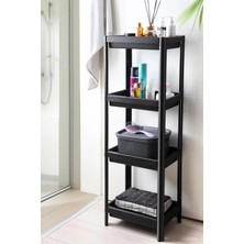 Braventa Collection Orret Home 4 Katlı Geçmeli Plastik Banyo ve Mutfak Organizeri, Kolay Montajlı 4 Katlı Raf, Mutfakta