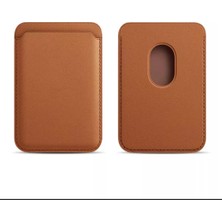 Braventa Collection iPhone ile Uyumlu Magsafe Özellikli Cüzdan (Kahverengi)