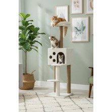 Feyza Design Renkli ve Eğlenceli Kedi Tırmalama ve Oyun Evi, Konforlu ve Dayanıklı
