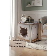 Feyza Design Rahat ve Eğlenceli Kedi Tırmalama Evi, Tahtası, Tırmalaması Için Özel Tasarım