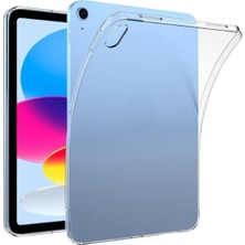 Braventa Collection iPad 10. Nesil ile Uyumlu Şeffaf Kılıf Silikon Tablet Kılıfı Ultra Ince Buzlu Şeffaf Kılıf (Ipad 10.