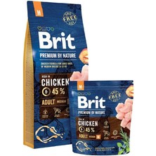 Braventa Collection Brit Premium By Nature Kuru Köpek Maması, Tavuklu, Yetişkin, Orta Irk, 15 kg