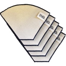 Braventa Collection Yıkanabilir Kumaş Organik Kahve Filtresi | 5 Adet | No:4 |%100 Pamuk Ham Bez Kahve Filtresi |baybloc