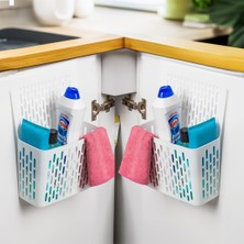 Braventa Collection Org-52 Asılabilir Mutfak Banyo Dolap Içi Düzenleyici Organizer Deterjanlık - Beyaz