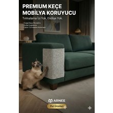 Feyza Design 50X40 cm Gri Keçe Kedi Koltuk Tırmalama Koruyucu Halısı