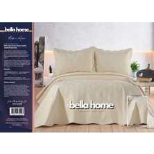 Bella Home Arzen Nakışlı Kadife Çift Kişilik Yatak Örtüsü Seti - 250X260 cm
