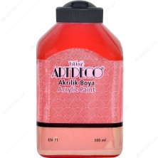 Artdeco Akrilik Boya 70L-3019 Kadife Kırmızı 500 ML