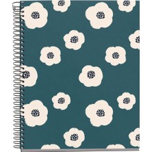 Braventa Collection Defter Mr A4 100 Sayfa Kareli Spiralli Yesil