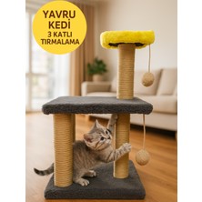 Feyza Design Iki Katlı Yavru Kedi Tırmalama Tahtası, Eğlenceli ve Güvenli Oyun Alanı